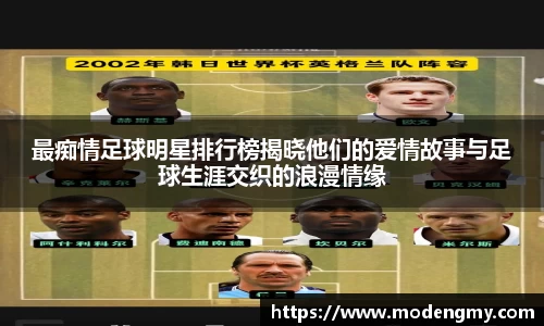 最痴情足球明星排行榜揭晓他们的爱情故事与足球生涯交织的浪漫情缘